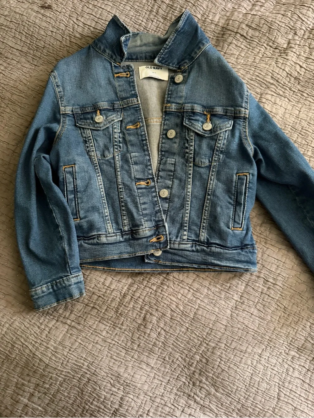 Girls Old Navy Light and Medium Blue Denim Jacket